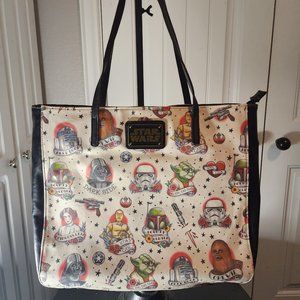 Loungefly Disney Star Wars Tattoo Faux Leather Tote Bag